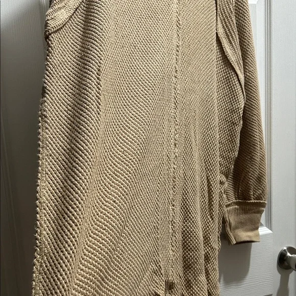 We The Free Beige Waffle Knit Sweater - Picture 5 of 8